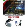 KIT PRO BIXENON SLUX METAL H4-3 MOTO 35W AC