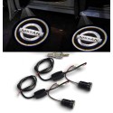 Nissan LED Logo Projector Glass Under Door Welcome Light