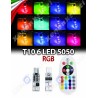 T10 W5W RGB CON TELECOMANDO