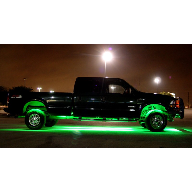 Striscia LED Per Auto, Striscia LED Al Neon 4IN1 Luce Inferiore Per Auto  Sottoscocca APP 12V RGB Luce Flessibile A LED Sottoscocca Lampada Per