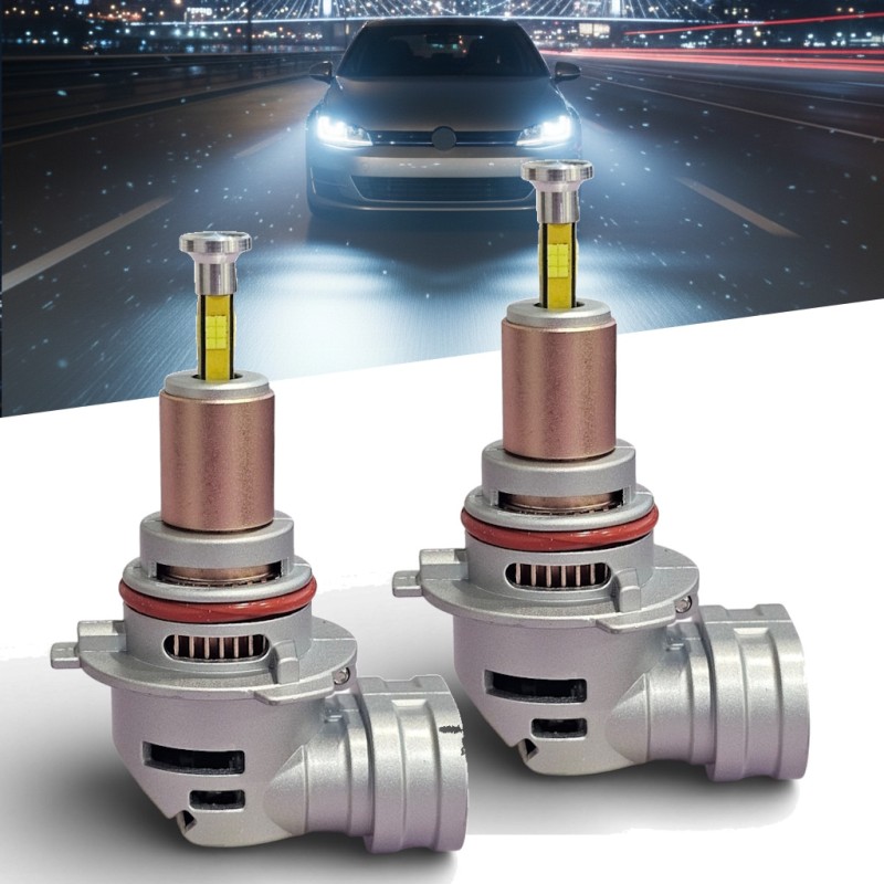 Bombillas LED HB3 9005 6000k para Canbus lenticular corto del mismo tamaño que las originales REVOLUTION