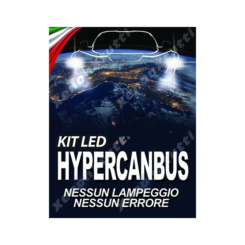 Kit Led H7 Hypercanbus Slux 100% No Lampeggi No Errori 6000k Bianco Ghiaccio