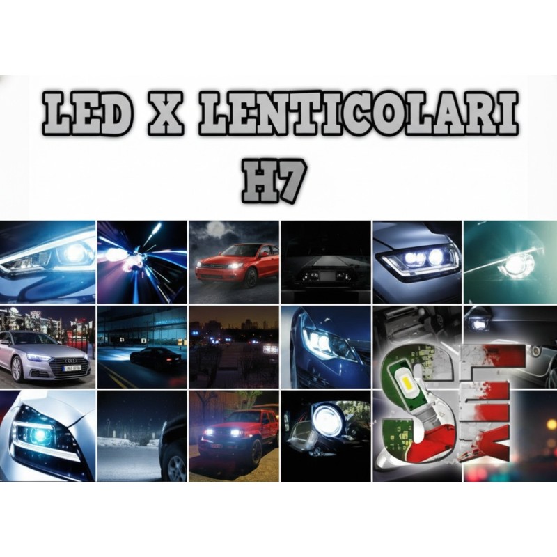 Kit completo de LED H7 para luz de cruce lenticular y luz de carretera definitiva