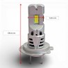 H7 TRIPLE LIGHT 30W 6000K LED Bulbs + Canbus Uniform Same Size as Original