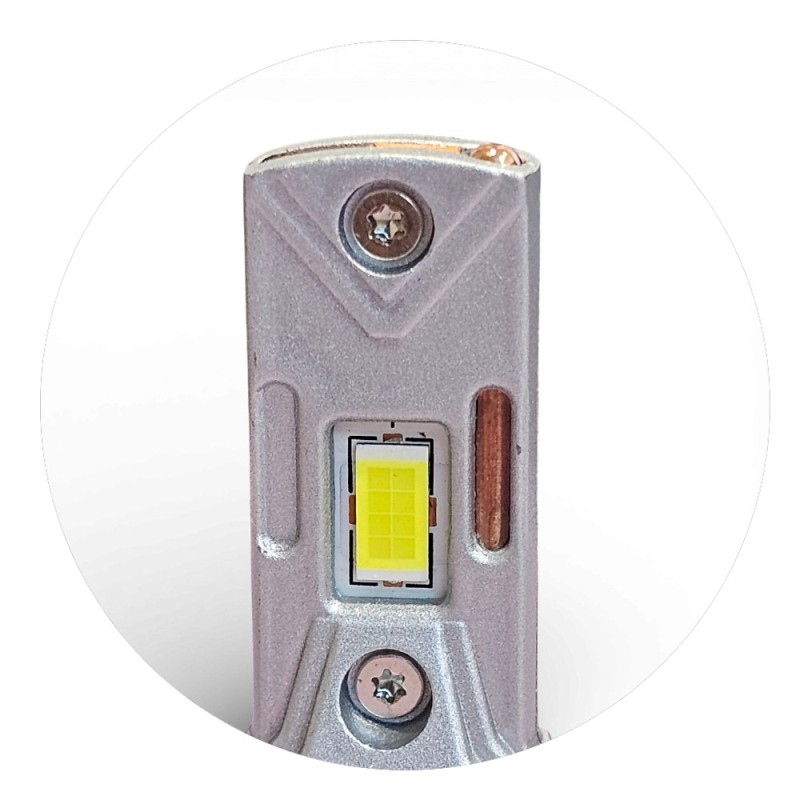 H7 LED Bulbs Short Easy 15W Same Size as Original 6000K 20W