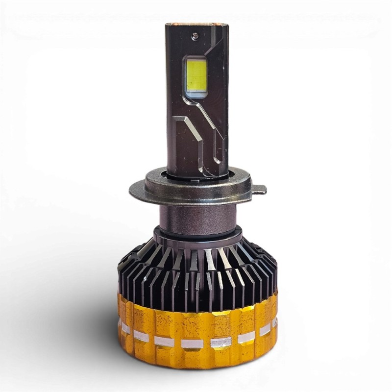 Kit LED H7 de 3 potencias: 133W, 90W, 55W y estroboscópico para lenticular y parabólico, radio definido de muy alta potencia.