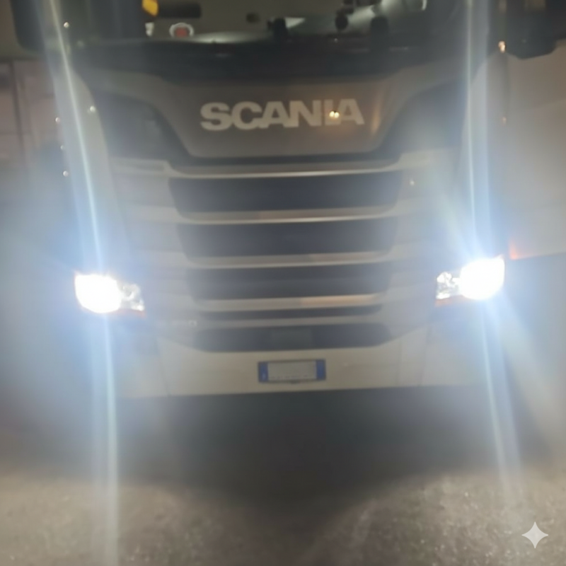 Lampade Kit LED H7 24V 30W 6000K Camion Revolution Dimensione come Originali