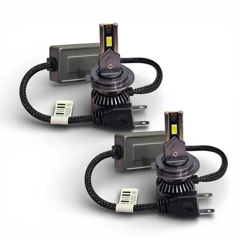 Kit Led H7 75W SHORT SERIES Luce Bianca 6000k Canbus Alta Potenza 65W Lenticolare e Parabola