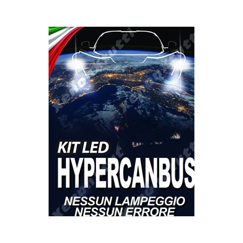 Kit Led H1 Hypercanbus Slux 100% No Lampeggi No Errori 6000K Bianco Ghiaccio