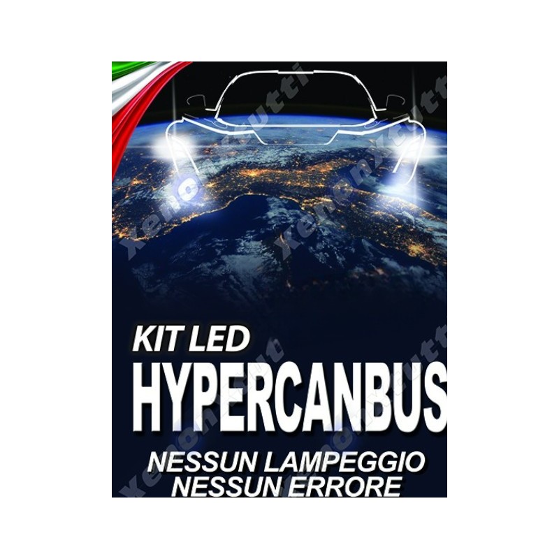 Kit Led H11 Hypercanbus Slux 100% No Lampeggi No Errori 6000K Bianco Ghiaccio