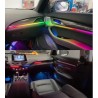 18pcs Dreamcolor RGB Acrylic Symphony Light Car Interior Decorative Fiber Optic Dashboard LED Ambient Light Effects