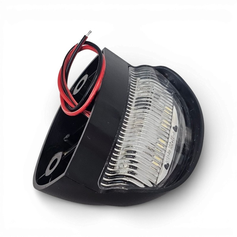 Cables de conexión para luz de matrícula LED de 12 V y 24 V, universal, placa completa, blanco, 6000 k