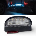 Universal 12V and 24V LED License Plate Light, Complete Plate, White, 6000k