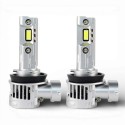 H8 STRONG LIGHT 6000K 90W Real Mini Super Bright Ultra-Compact CanBus Plug & Play LED Headlight Bulbs with Fan