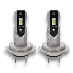 Lampade Led H7 EASY-FIT 20W No FAN Stessa Misura Originale 6000K 40W CanBus