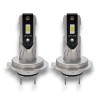 H7 EASY-FIT 20W LED Bulbs No Fan Same Size as Original 6000K 40W CanBus