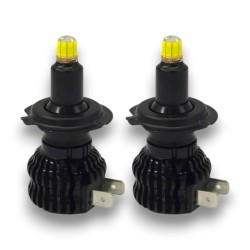Bombillas LED H7 360 EOS con 48 chips 3D, ultracompactas, uniformes y sin sombras.