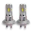 H7 TRIPLE LIGHT 30W 6000K LED Bulbs + Canbus Uniform Same Size as Original