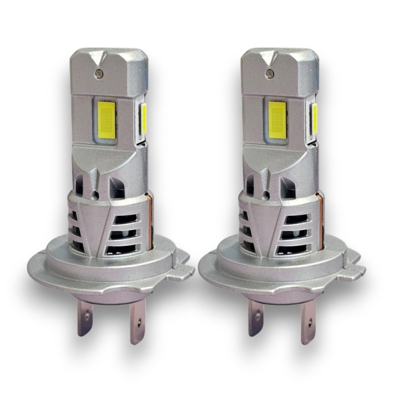 Lampade Led H7 TRIPLE LIGHT 30W 6000K + Uniforme Canbus Stessa Misura Originale