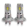 H7 TRIPLE LIGHT 30W 6000K LED Bulbs + Canbus Uniform Same Size as Original