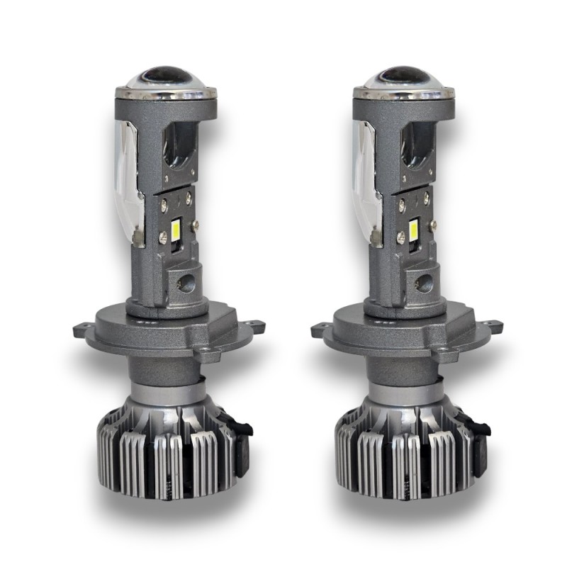 Miniproyector lenticular bi-led H7 todo en uno con función de luz baja y luz alta de 6000k.