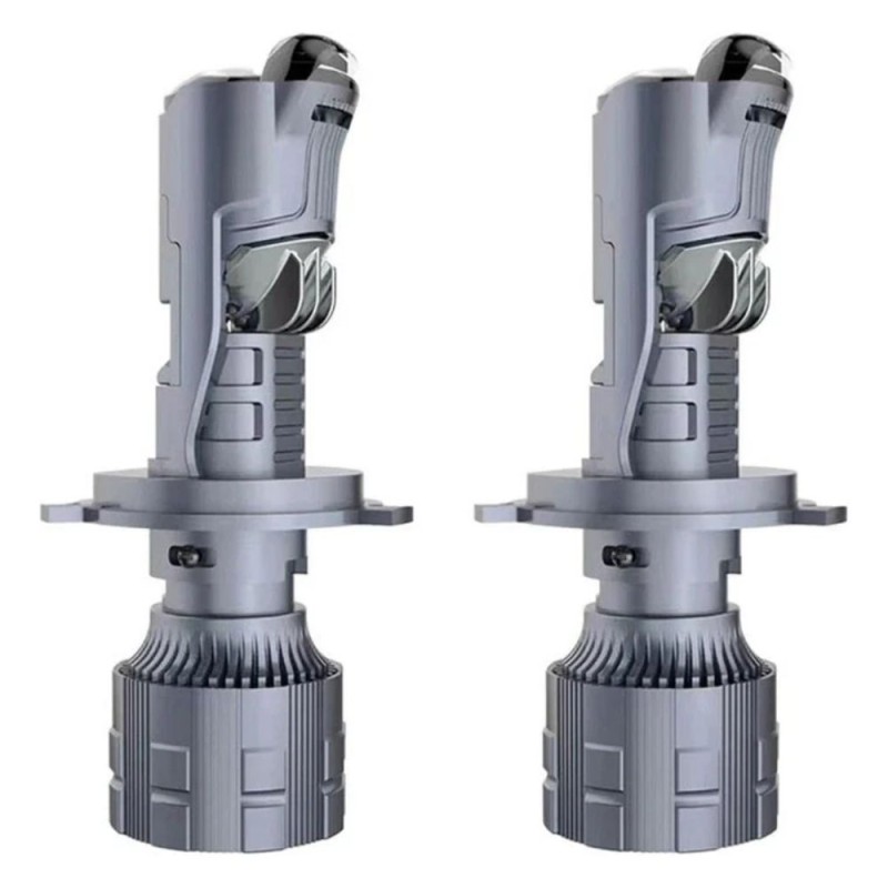 H4 Bi-Focal Led Projector Lenticular Ice White 6000k Renegade Panda Fiat 500 Canbus no error