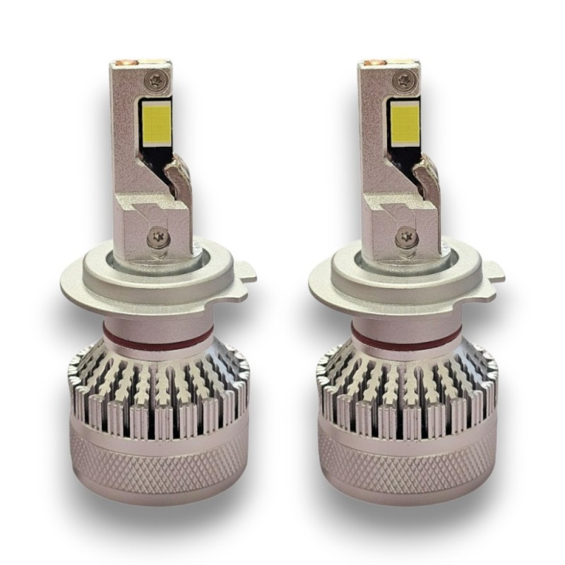 Kit LED H7 65W XL COBRE 12300 Lumen 6000K Lenticular y Parabólica Muy Alta Potencia