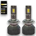 Kit Led H7 Camaleonte 3000K 4300K 5000K 6000K e Strobo Lenticolare e Parabola