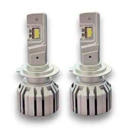 Kit de LED H7 Hypercanbus Slux 100% sin parpadeos ni errores, 6000k blanco hielo