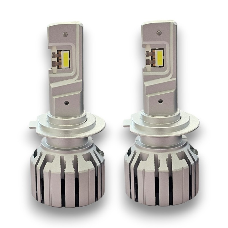 Kit de LED H7 Hypercanbus Slux 100% sin parpadeos ni errores, 6000k blanco hielo