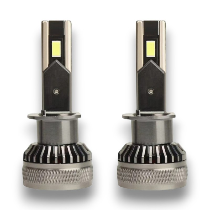 Kit Led H1 65W SHORT SERIES Luce Bianca 6000k Canbus Alta Potenza 65W Lenticolare e Parabola