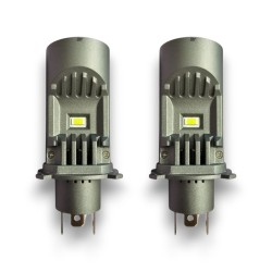 Kit Proiettore Mini H4 Bi-Led Lenticolare All In One 70W T25 Anabbagliante Abbagliante