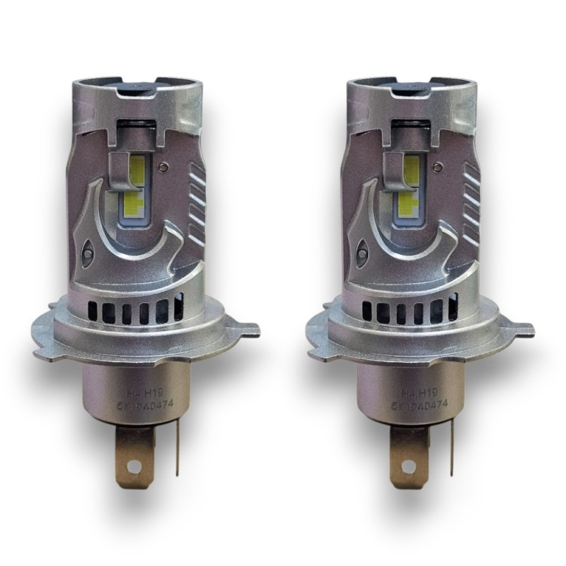Lampade Led H4 Dual Vision 50w Stessa Dimensione Originale Canbus 6000k Anabbagliante Abbagliante