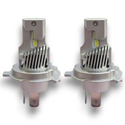 Lampade Led H4 HyperLed 6000K 35W Reale Mini Super Luminoso Ultracompatto CanBus Plug & Play con Ventola