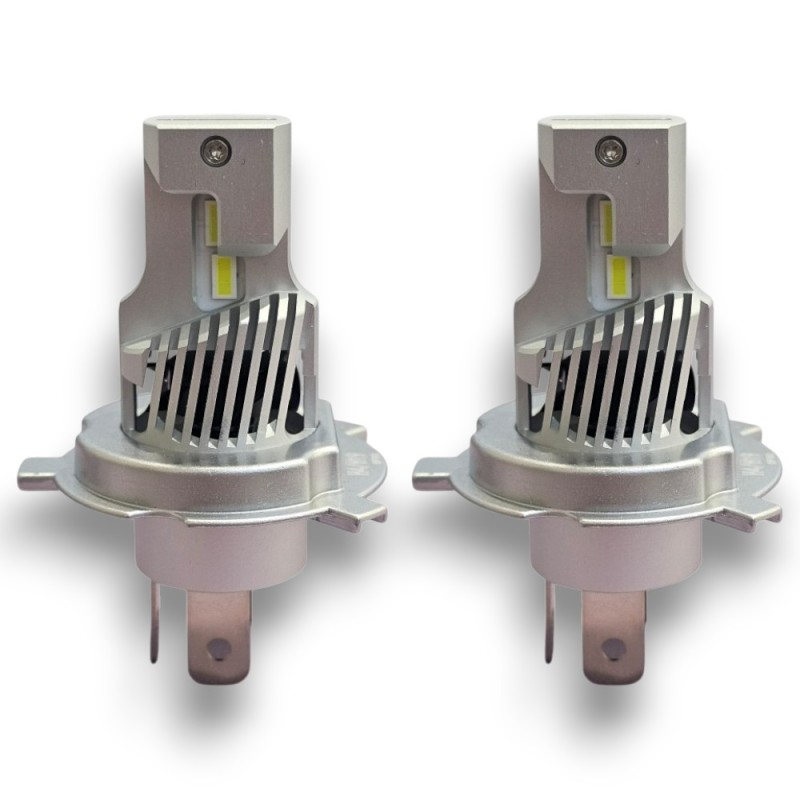 Lampade Led H4 HyperLed 6000K 70W Reale Mini Super Luminoso Ultracompatto CanBus Plug & Play con Ventola