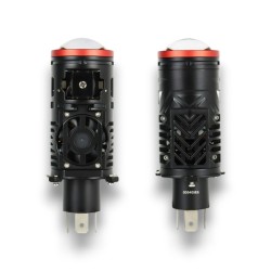 Kit de proyector lenticular mini H4 bi-LED todo en uno de 60 W
