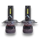 H4 SHORT SERIES LED Bulbs White Light 6000k Canbus High Power 65W Low Beam High Beam