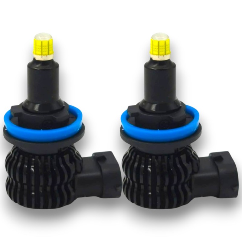 Lampade Led H11 360 VORTICE con 48 chip 3D Ultracompatto Uniforme Senza Ombre