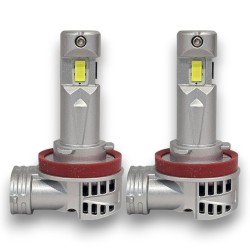 H11 TRIPLE LIGHT 6000K LED Bulbs + Canbus Uniform Same Size as Original