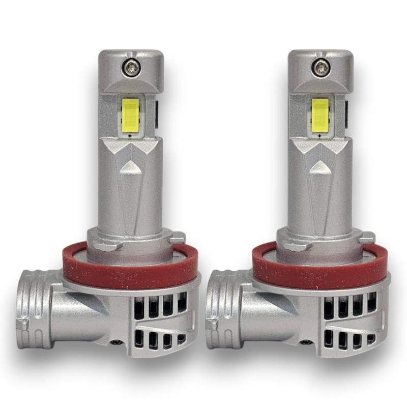 Bombillas LED H11 TRIPLE LUZ 6000K + Canbus Uniforme Mismo Tamaño que las Originales