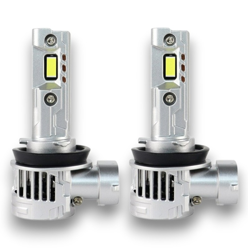 Lampade Led H11 STRONG LIGHT 6000K 45W Reale Mini Super Luminoso Ultracompatto CanBus Plug & Play con Ventola
