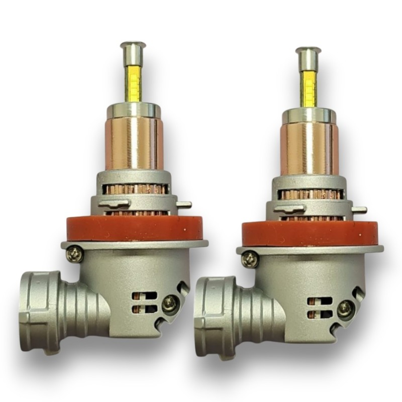 Lampade Led H11 6000k per Lenticolare CORTE Canbus Stessa Misura Originale REVOLUTION