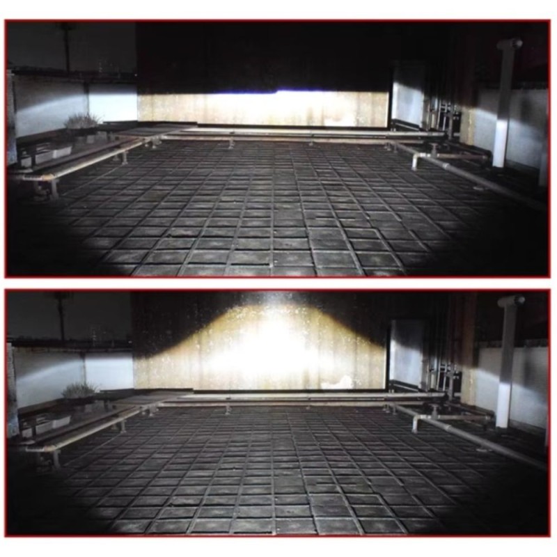 luce proiettata Coppia Proiettori Lenticolari 3 Pollici Hella con Attacco H4 Lampada D2H Alta Qualità