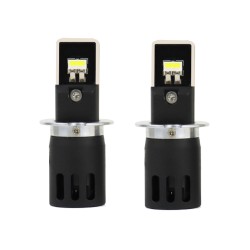 Kit LED H3 de 12 V y 24 V con ventilador para camiones, autobuses y vehículos pesados, Canbus, 6000 K