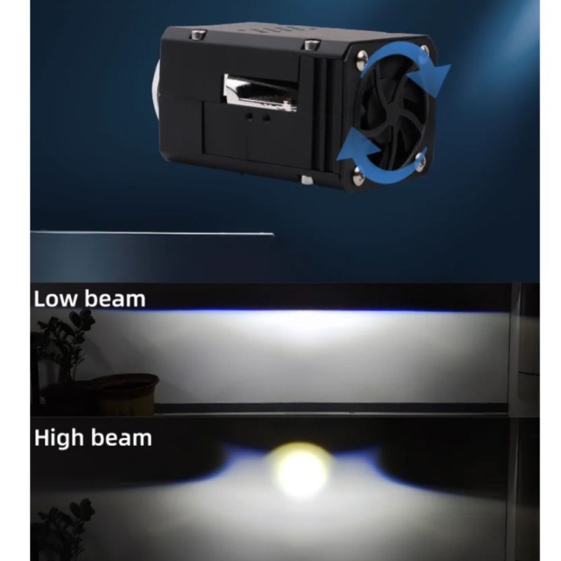 low light LED effect and high light Laser