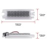 misure Plafoniere Led Targa Dacia Renault Tecnologia CANBUS 6000k Placchetta