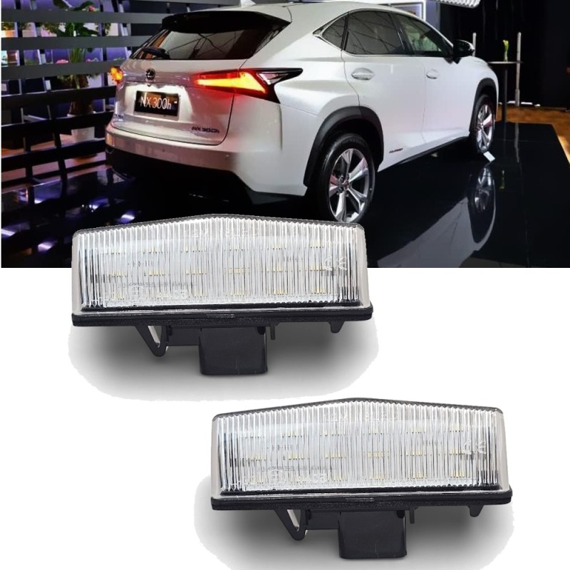 Plafoniera Led Targa Lexus CANBUS Kit 6000k Luce Bianca Placchetta Completa 8120476010