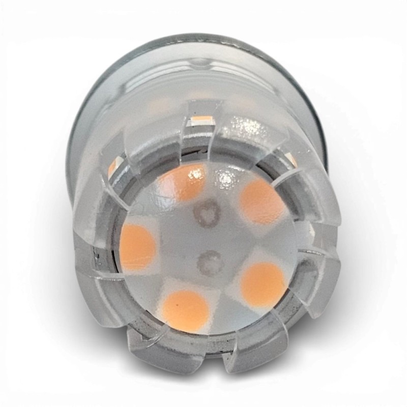 vista superiore Lampada Led T20 WY21W 7440 Arancione 4014SMD + 3030SMD Canbus Freccia 800LM