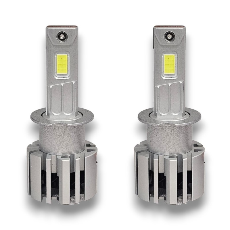 Lampade LED H3 HyperLed Kit 12v 6000K 40W Reale Mini Super Luminoso Ultracompatto CanBus Plug & Play con Ventola