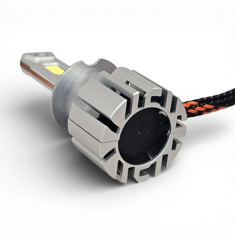 ventola Lampade LED H3 HyperLed Kit 12v 6000K 40W Reale Mini Super Luminoso Ultracompatto CanBus Plug & Play con Ventola